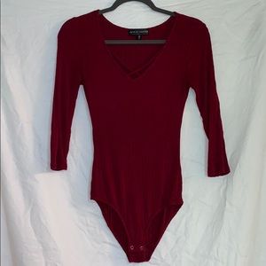 Almost Famous Maroon Bodysuit